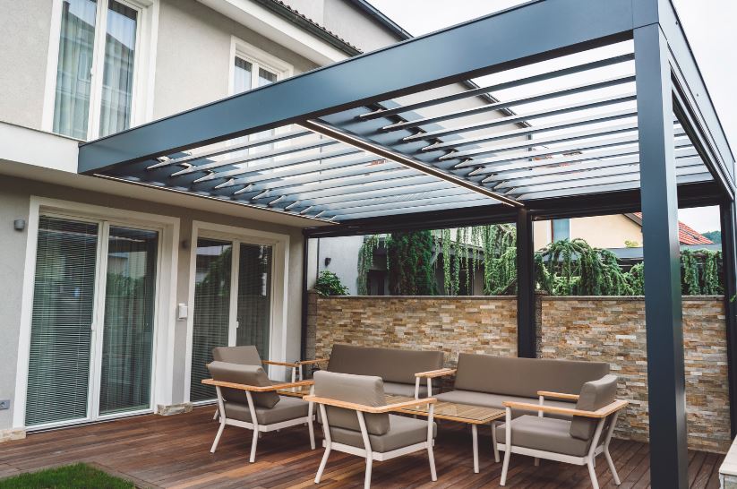 pergola adossée