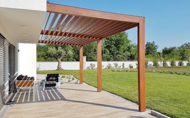 pergola en bois